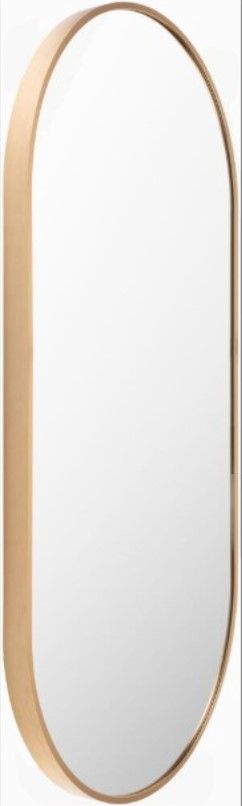 Surya Aranya Brushed Gold 16" Accent Mirror-1