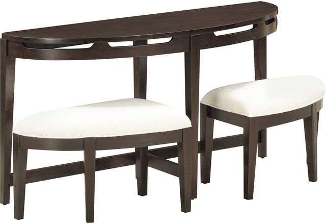 aspenhome® Sutton French Roast Sofa Table with Stools-0