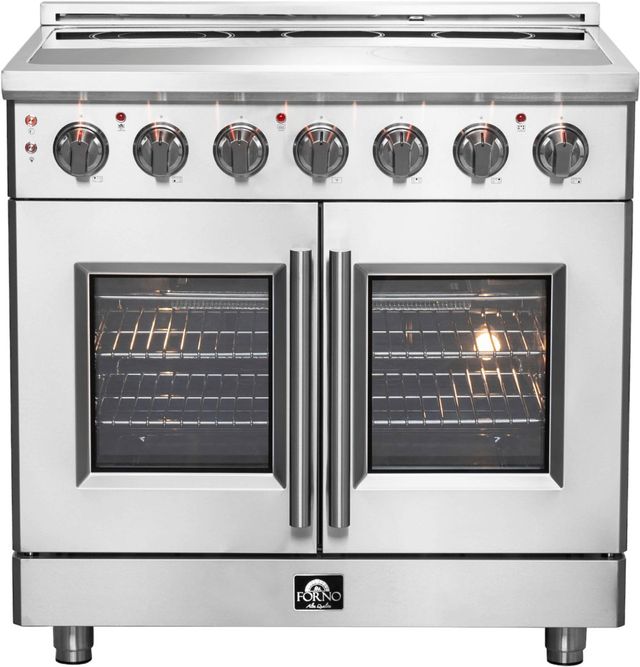 FORNO® Massimo 36" Stainless Steel Pro Style Electric Range-0