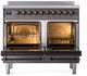 Ilve® Nostalgie II Series 40" Graphite Matte Pro Style Induction Range-1