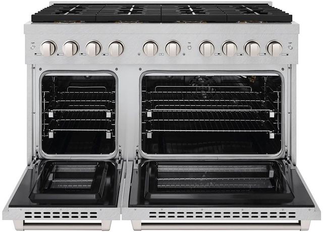 ZLINE Paramount 48" Satin Stainless Steel Pro Style Gas Range with with 8 Burner DuoPro™ Cooktop-1