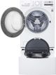 LG 3400 Series White Front Load Washer & Gas Dryer Package w/ Pedestals-2