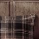 Olliix by Woolrich Alton Brown/Black King Plush to Sherpa Down Alternative Comforter Set-3