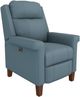 Best® Home Furnishings Customizable Prima Leather Power High Leg Recliner with Dark Walnut Legs-0