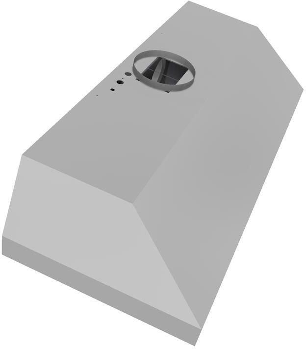 Vent-A-Hood® 54" Stainless Steel Wall Mounted Liner Insert Range Hood-1