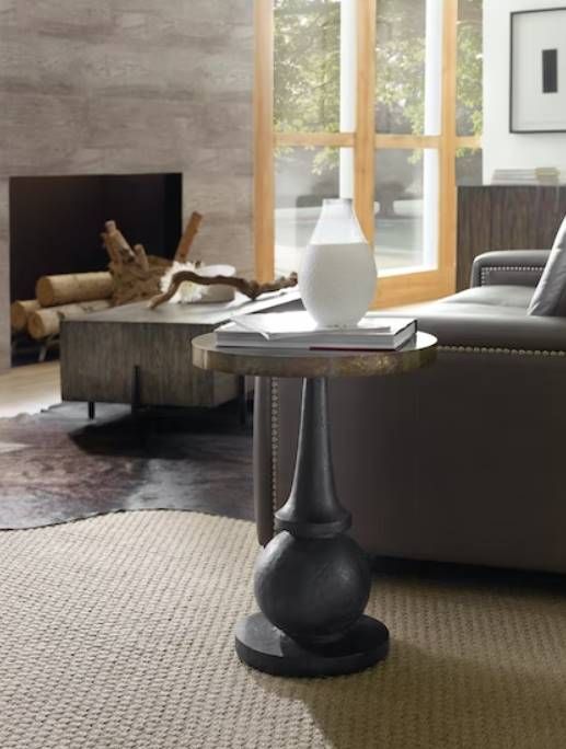 Hooker® Furniture Curata Patina Accent Table with Black Base-3