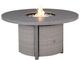 Signature Design by Ashley® Dillon Beach Gray Aluminum/Wicker Outdoor Round Fire Pit Table-4