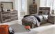 Benchcraft® Derekson 3-Piece Multi Gray Twin Panel Bed Bedroom Set-4