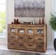YHD Craftsman Brushed Dark Brown Drawer Cabinet-1