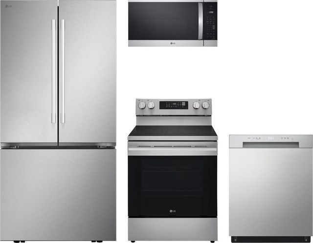 LG 4 Piece Stainless Steel Electric Kitchen Package-0