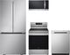 LG 4 Piece Stainless Steel Electric Kitchen Package-0
