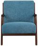 Coaster® Foster Cappuccino/Peacock Blue Accent Chair-1