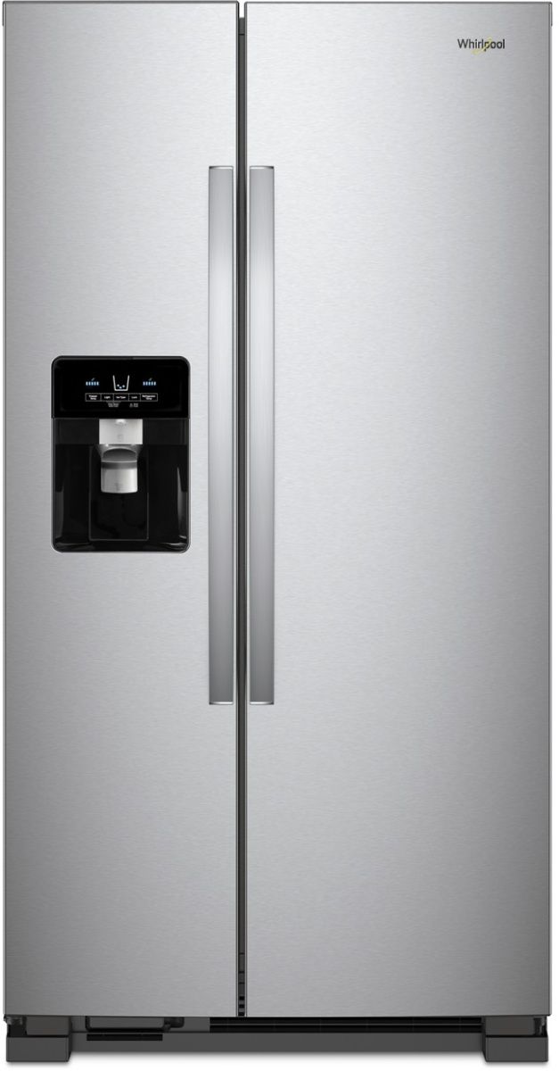 Réfrigérateur côte-à-côte de 36 po Whirlpool® de 24.6 pi³ - Acier inoxydable résistant aux traces de doigts-0
