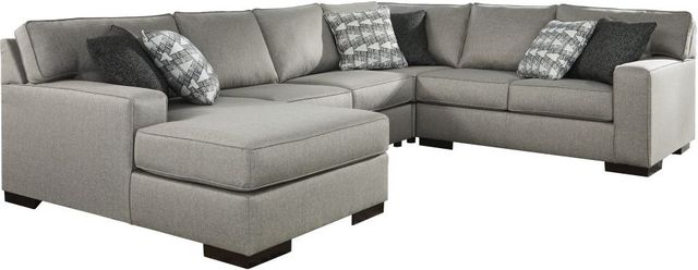 Benchcraft® Marsing Nuvella 5-Piece Slate Living Room Seating Set-1