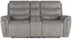 New Classic® Home Furnishings Kamari Gray Dual Manual Reclining Console Loveseat-2