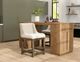International Furniture Direct Seating Brown/Ivory 24" Upholstered Bar Stool-1