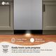 LG 24" PrintProof™ Stainless Steel FlushFit™ Top Control Built-In Dishwasher with QuadWash® Pro, TrueSteam® and Dynamic Heat Dry™-4