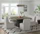 Elements International Jemma 6-Piece Beige/Espresso Dining Table Set-5