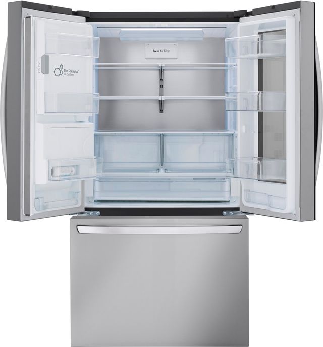 LG 36 in. 25.5 Cu. Ft. PrintProof™ Stainless Steel Smart InstaView® Counter Depth French Door Refrigerator-3