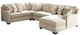 Ashley® Luxora 4-Piece Bisque Right-Arm Facing Sectional and Chaise-0