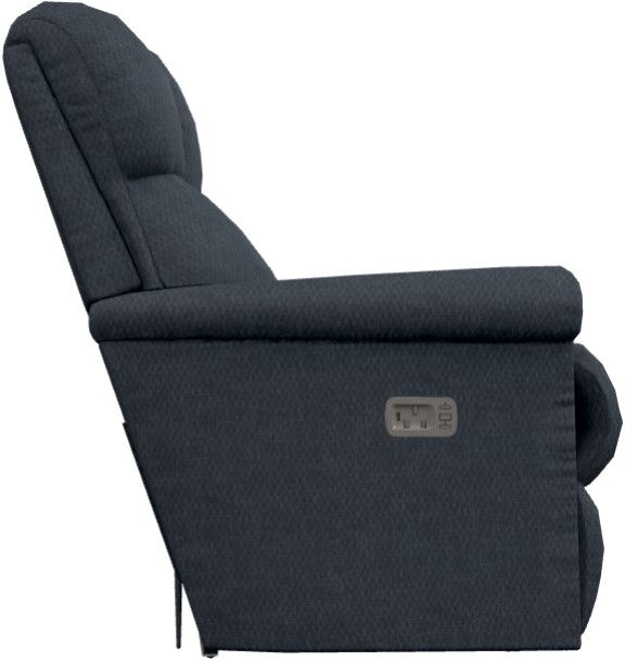 La-Z-Boy® Pinnacle Navy Power Wall Reclining Sofa with Headrest and Lumbar-2