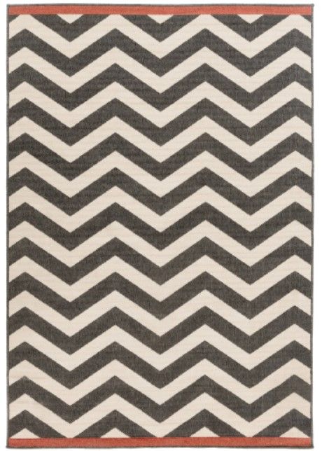 Surya Alfresco Black/Light Beige 5'x8' Area Rug-1