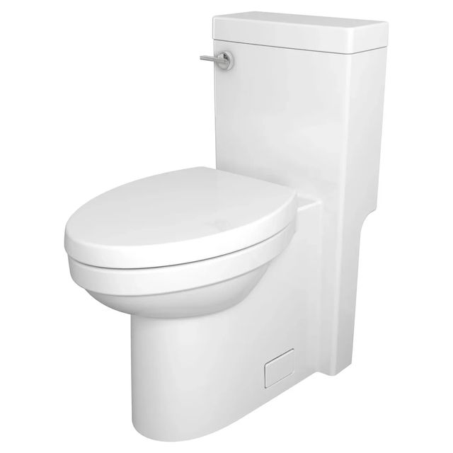 DXV Cossu® Canvas White One-Piece Chair Height Elongated Toilet with Seat-1