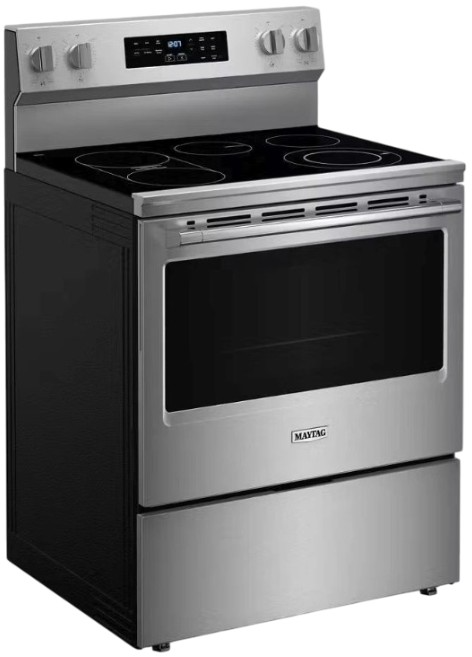 Maytag 30" Fingerprint Resistant Stainless Steel Freestanding Electric Range - Thumbnail 5