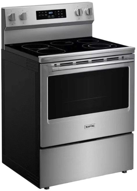 Maytag® 30" Fingerprint Resistant Stainless Steel Freestanding Electric Range with No Preheat Air Fry and Air Baking-2
