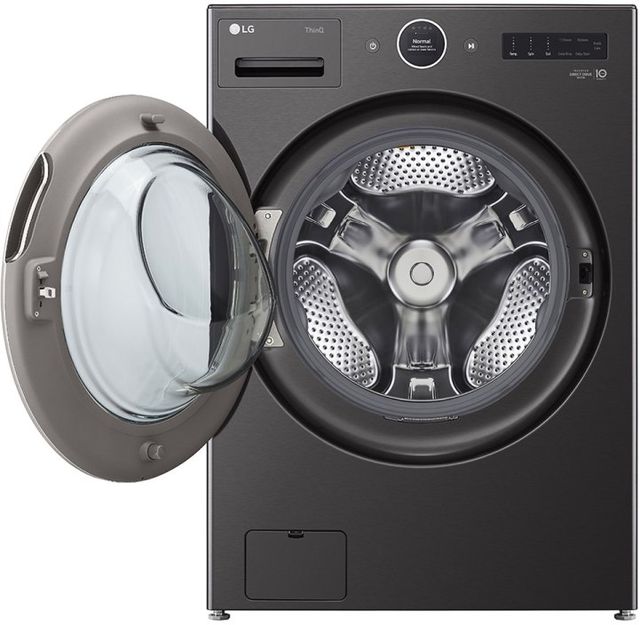 LG 5.8 Cu. Ft. Black Steel Front Load Washer-2