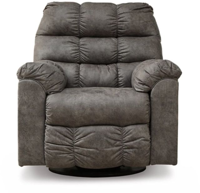 Signature Design by Ashley® Derwin Concrete Swivel Glider Recliner-2