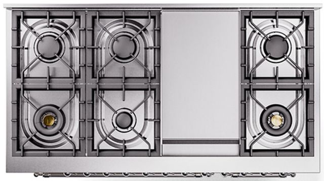 Ilve® Nostalgie II Series 48" Antique White Pro Style Dual Fuel Range-2