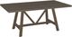 Amisco Customizable Octavia Thermo Fused Laminate Rectangular Dining Table Top with Metal Base-1
