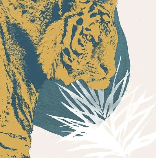 Classy Art Jungle Cat I by Carol Robinson Wall Art-1