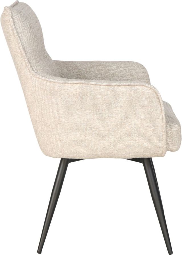 Dovetail Furniture Adelise Beige Swivel Chair-3