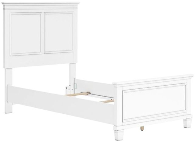 Signature Design by Ashley® Fortman White Twin Panel Bed-4