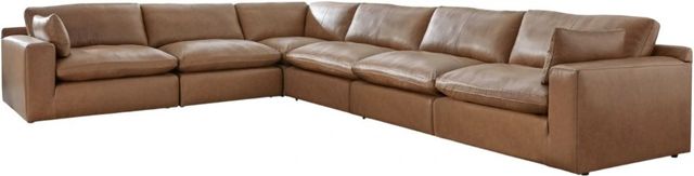 Signature Design by Ashley® Emilia 6-Piece Caramel L-Shape Sectional-0