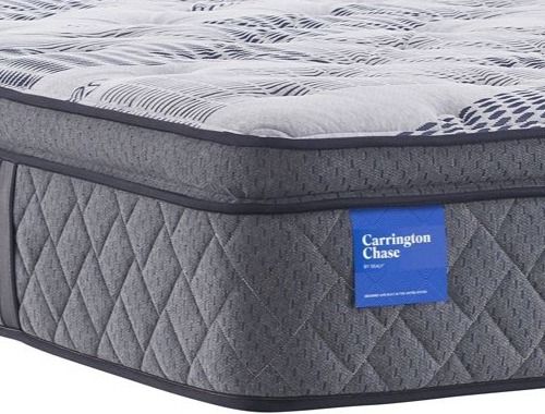 Sealy® Carrington Chase Prestwick 14.5" Wrapped Coil Plush Euro Pillow Top Twin Mattress-1