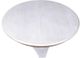 StyleCraft White Round Dining Table with Gold Accent-1