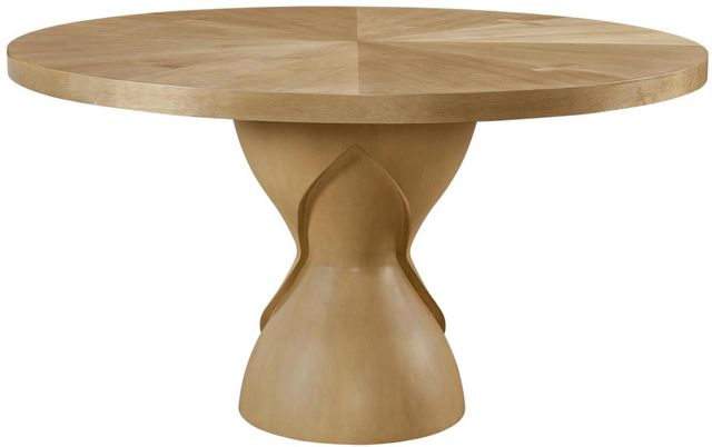 Bernards Tapestry Honeycomb Round Pedestal Dining Table-2