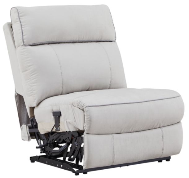 Signature Design by Ashley® Grafton Pike 7-Piece Ash/Pearl Power Reclining Curved Sectional with Storage Consoles-1