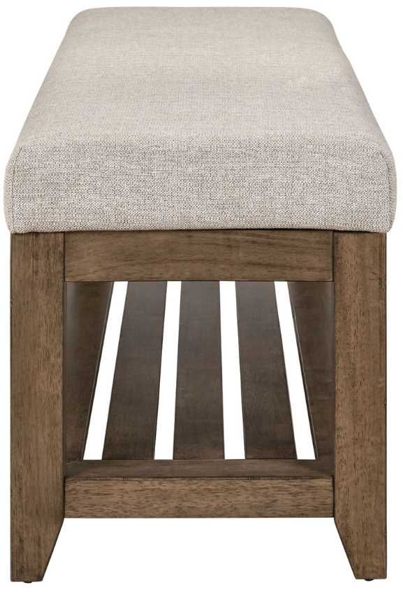 Liberty Furniture Shaker Lakes Harvest Brown/Taupe Bed Bench-3