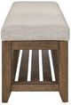Liberty Furniture Shaker Lakes Harvest Brown/Taupe Bed Bench-3