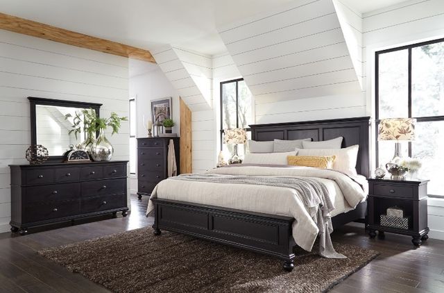 aspenhome® Oxford King Panel Bed-1