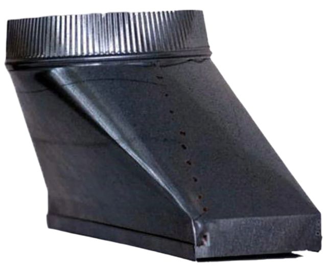Vent-A-Hood® Gray Offset Top Right Transition for Island Blowers-0