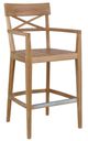 Century® West Bay Natural Wooden Outdoor Bar Stool-0