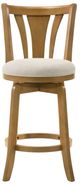 Armen Living Elle Dune/Amber Glow Swivel Bar Stool-1