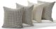 Giftcraft 4-Piece Cream/Gray Assorted Handloom Pillow Set-0