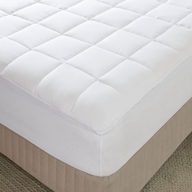 Olliix by Sleep Philosophy Highline White Full 3M Microfiber Mattress Pad-4