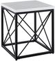Steve Silver Co. Skyler 3-Piece White Top Occasional Table Set with Black Base-4